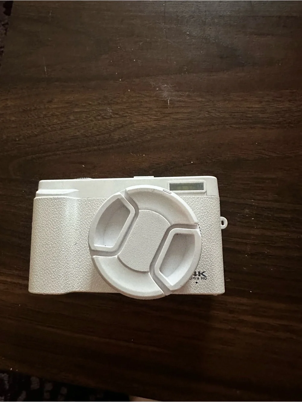 Amazon White Compact Digital Camera with Lens Cap